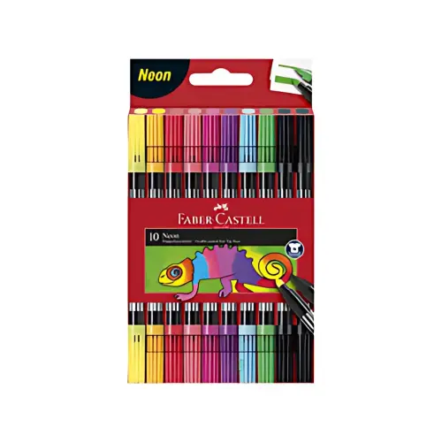 FABER-CASTELL Feutre double pointe Neon, étui de 10 photo du produit
