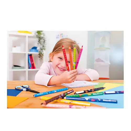 Crayon couleur triangulaire combino - étui carton 12 - Pelikan photo du produit
