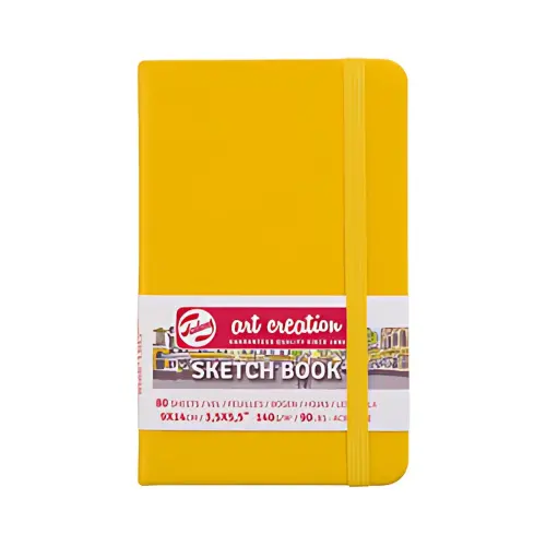 ROYAL TALENS Art Creation Carnet de croquis,120x120 mm,jaune photo du produit