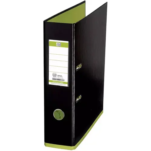 Classeur myColour - dos 80 mm - Noir/vert - Oxford photo du produit