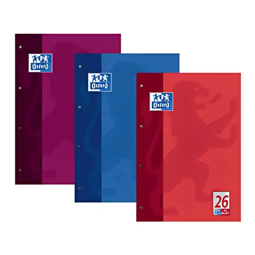 Oxford Cahier scolaire, A4, 100 pages, encollé en tête, photo du produit
