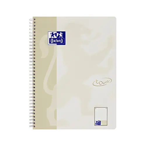 Oxford Cahier spiralé Touch, A4+, pointillé, 160 pages photo du produit