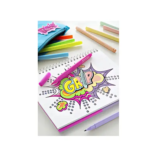 FABER-CASTELL Feutres GRIP fluo + pastel, étui de 10 photo du produit