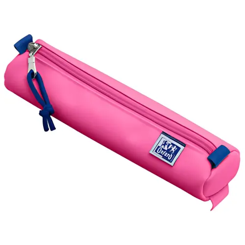 Trousse - polyester - rond - petit - Rose - Oxford photo du produit