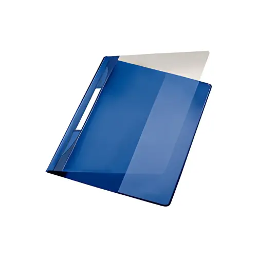 LEITZ Chemise à lamelle Exquisit, format A4+, PVC, bleu photo du produit