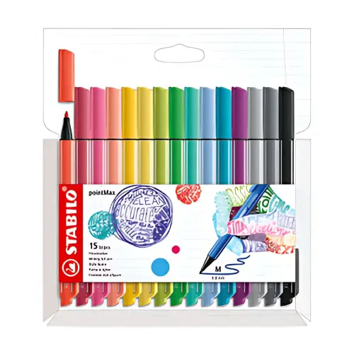 STABILO Stylo-feutre pointMax, &eacute;tui carton de 15 photo du produit