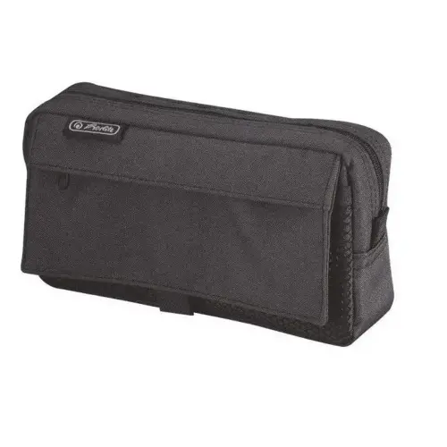 Trousse à stylos avec poche en filet - Noir - Herlitz photo du produit