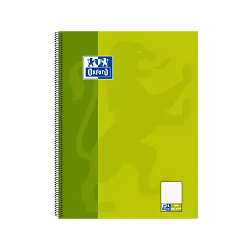 Oxford cahier &agrave; spirale 'KarLi', format A4+, vert, 160 pages photo du produit