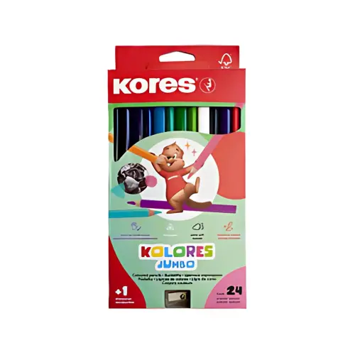 Kores Crayon de couleur 'Kolores JUMBO', étui carton de 12 photo du produit