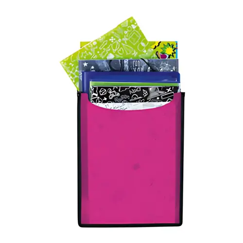 Bo&icirc;te scolaire Flexi - Fuchsia translucide - Herma photo du produit