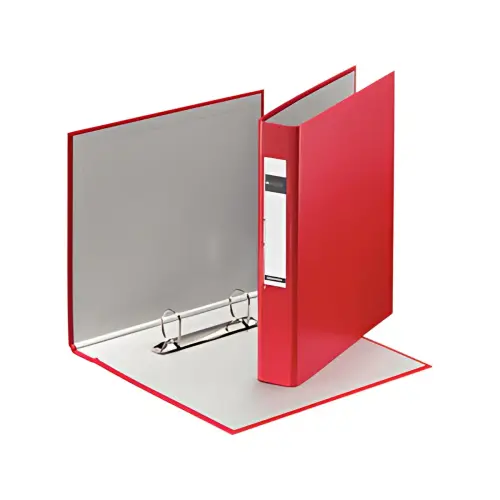 LEITZ Classeur &agrave; anneaux Standard, A5, rouge, m&eacute;canisme &agrave; 2 photo du produit