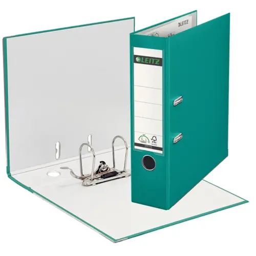 20 LEITZ Classeur à levier 180 degrés, A4, 80 mm, turquoise photo du produit