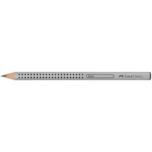 Crayon Jumbo GRIP - HB - Argent - Faber-Castell photo du produit