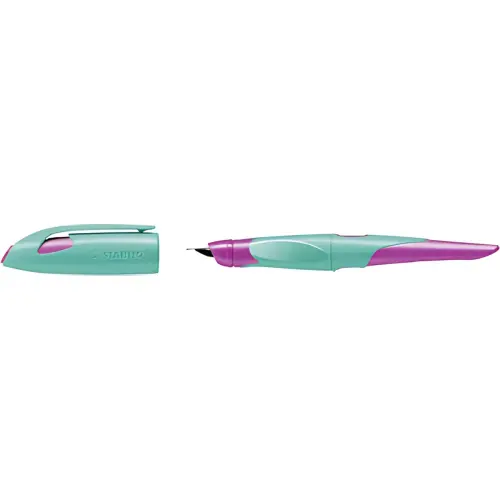 STABILO Stylo plume EASYbirdy R, droitiers, bleu/vert photo du produit