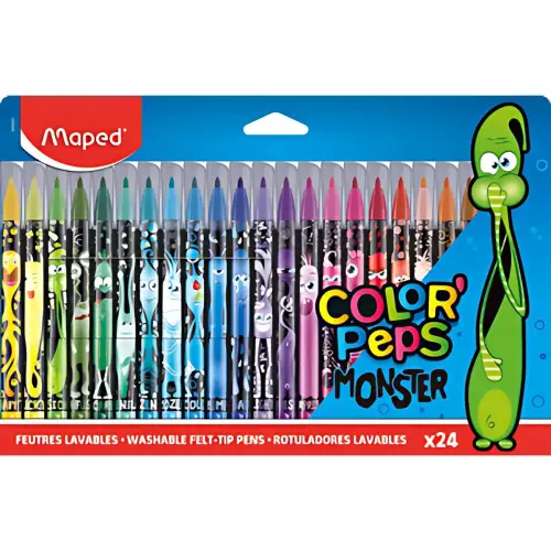 MAPED Feutre COLOR'PEPS MONSTER, &eacute;tui carton de 24 photo du produit