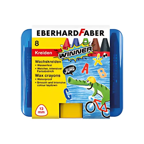 EBERHARD FABER Craie de cire triangulaire WINNER, &eacute;tui de 8 photo du produit