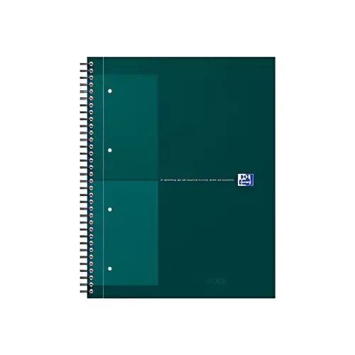 Oxford International Cahier NOTEBOOK, A4, ligné, rouge foncé photo du produit