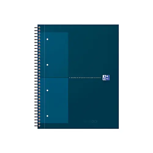 Oxford International Cahier NOTEBOOK, A4, ligné, rouge foncé photo du produit