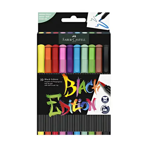 FABER-CASTELL Feutre Black Edition, étui de 10 photo du produit