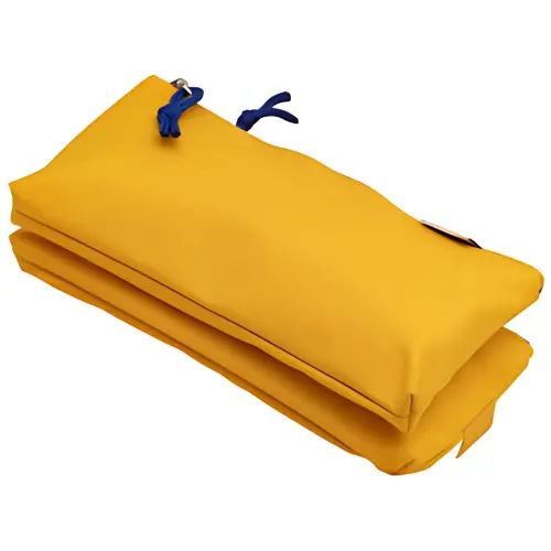 Oxford Trousse à deux compartiments, polyester, jaune photo du produit