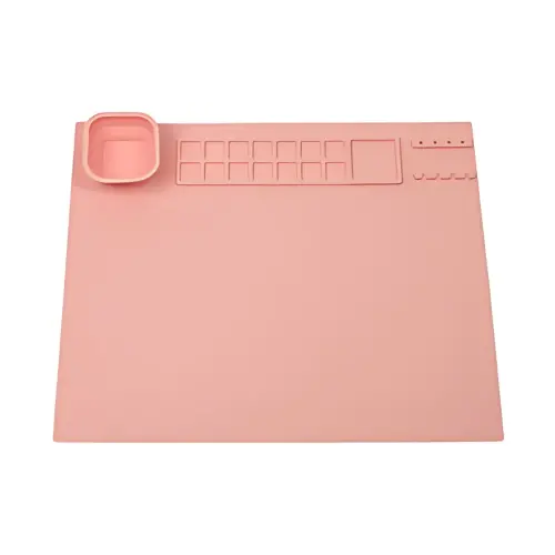 WEDO Tapis de peinture en silicone, rose photo du produit