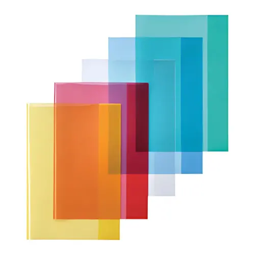 25 HERLITZ Protège-cahier format A4, en PP, rouge transparent photo du produit