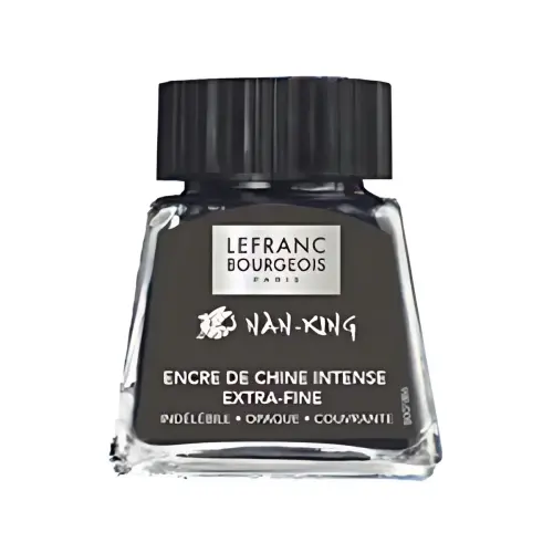 LEFRANC BOURGEOIS Encre de Chine Nan-King, 14 ml, noir photo du produit