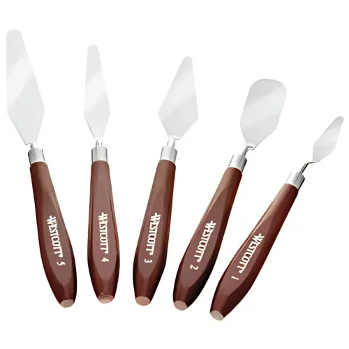 WESTCOTT Couteau à peindre, kit de 5 pièces photo du produit