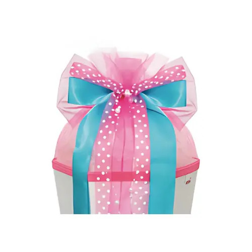 ROTH Ruban pour cornet scolaire 'Pink Dots', bleu clair/rose photo du produit