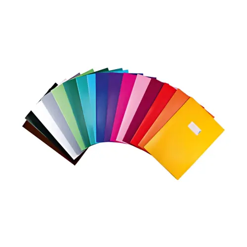 10 HERMA Prot&egrave;ge-cahier, en carton, A4, bleu clair photo du produit