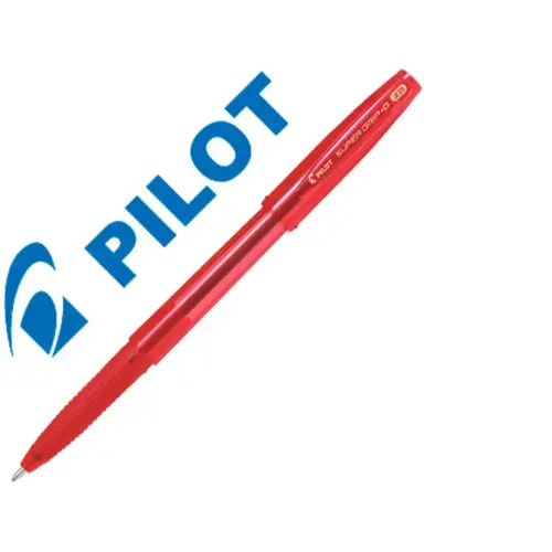 Stylo-bille pilot super grip g cap pointe extra large rouge photo du produit