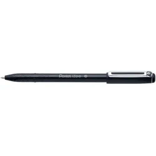 Stylos - bille izee &agrave; capuchon pointe 1mm noir rechargeable - Pentel photo du produit