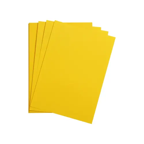 Feuille papier maya 270g 500x700mm jaune soleil 25u - Clairefontaine photo du produit