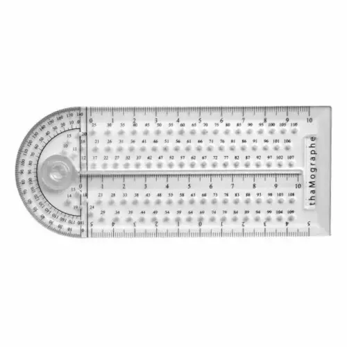 Thamographe 4 outils en 1 equerre compas rapporteur règle - Codamex photo du produit
