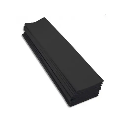 Paquet de 10 feuilles de papier crepon 0,5 x 2m - Noir - Clairefontaine photo du produit