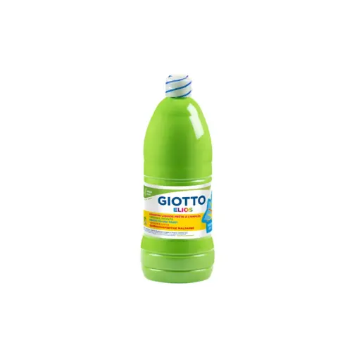 Flacon 1L gouache Elios - Vert clair - Giotto photo du produit