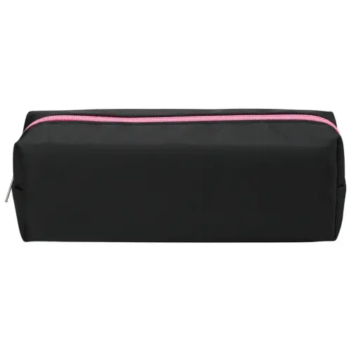 Trousses rectangulaires school "ecokids pop" noir zip fuchsia - Sign photo du produit