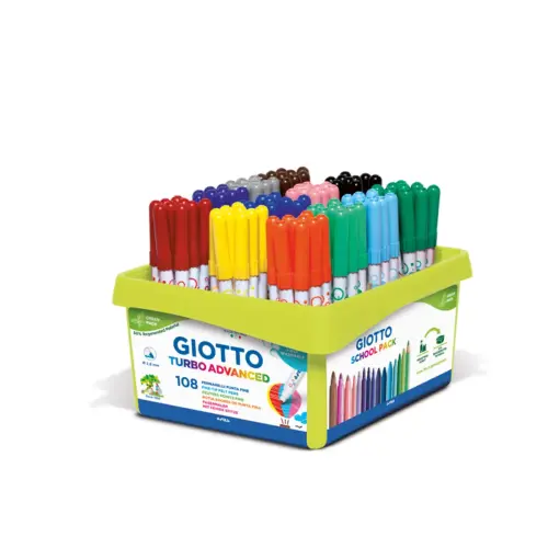 Classpack feutres turbo advanced 108 unités coloris assortis - Giotto photo du produit