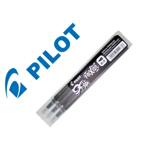 Lot de 3 recharges roller frixion ball pointe fine noir - Pilot photo du produit