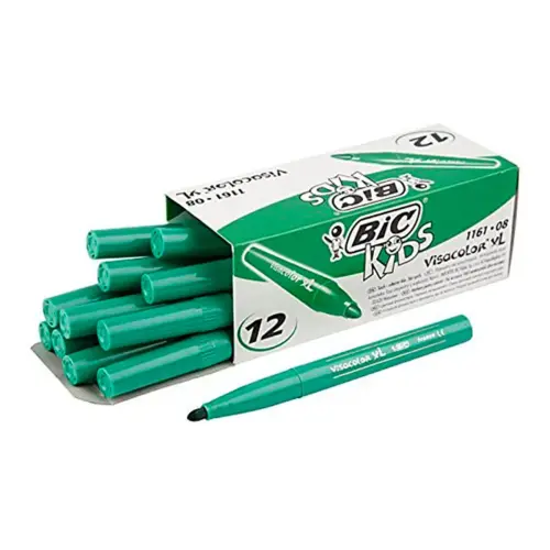 Feutres visacolor xl ecolutions pointe large 4, 5 mm vert - Bic photo du produit