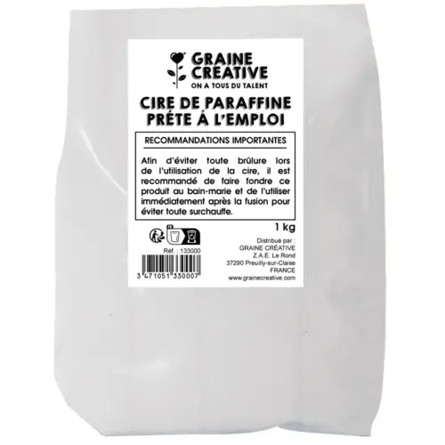 Sachet 1 kg préparation de cire à bougie - Graine creative photo du produit