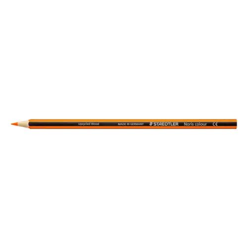 Crayons Noris Colour 185 bois upcyclé - Orange - Staedtler photo du produit