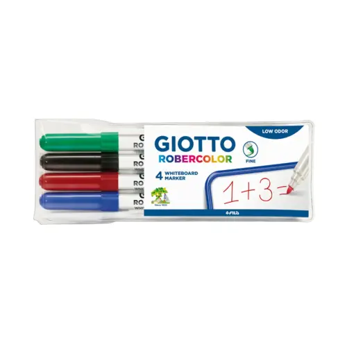 Pochette de 4 feutres *Robercolor pointe fine 1mm - Giotto photo du produit