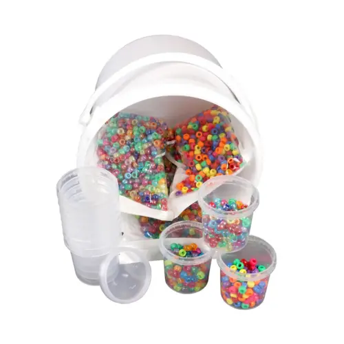 Perles cassis o'color diam 9mm coloris assortis schoolpack 3000 u - La francaise des couleurs photo du produit