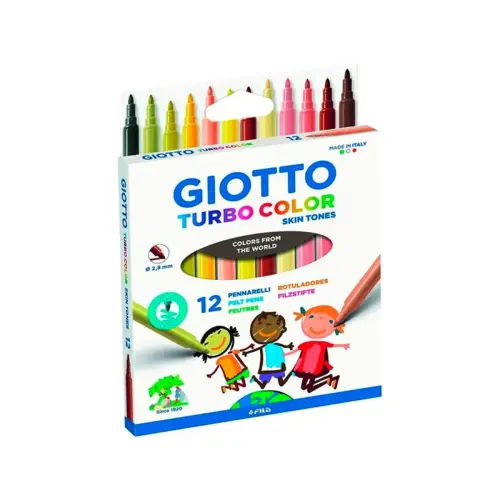 Pochette feutres turbo color encre lavable 12 unités - Giotto photo du produit