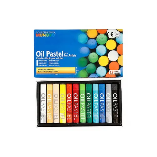 Pastel huile 70mm boîte 12 unités pigment extra - fin - Mungyo photo du produit