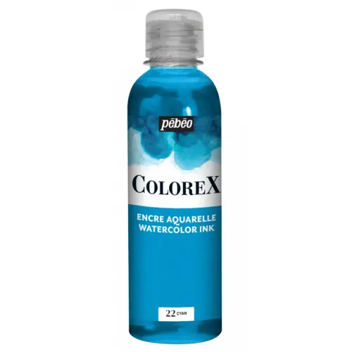 Encre colorex forte concentration cyan 250ml - Pebeo photo du produit