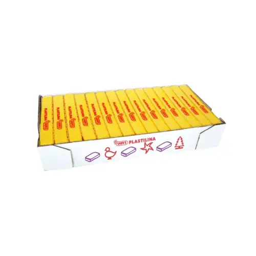 Pate a modeler plastilina vegetale coloris jaune 350g - Jovi photo du produit