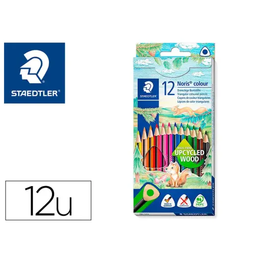 Crayons de couleur noris 187 triangulaires bois 12 pcs - Staedtler photo du produit