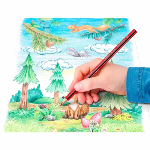 Crayons de couleur noris 187 triangulaires bois 12 pcs - Staedtler photo du produit